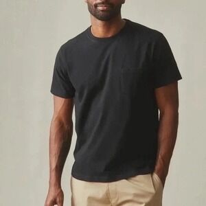 American Giant Classic Black Crew Neck T Shirt Mens Size L Made in USA Cotton